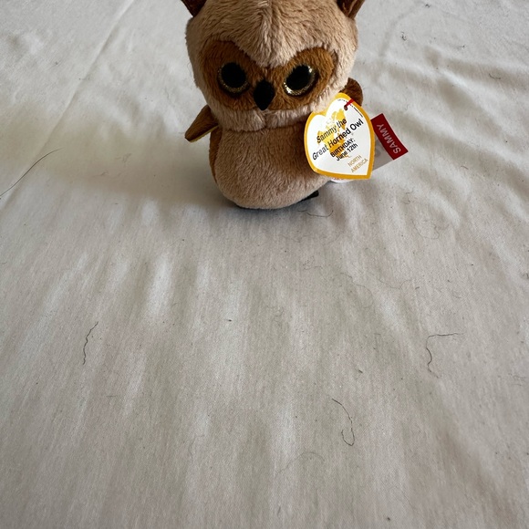 Ty Other - SAMMIE THE GREAT HORNED OWL TY TEENIE BEANIE BOOS
